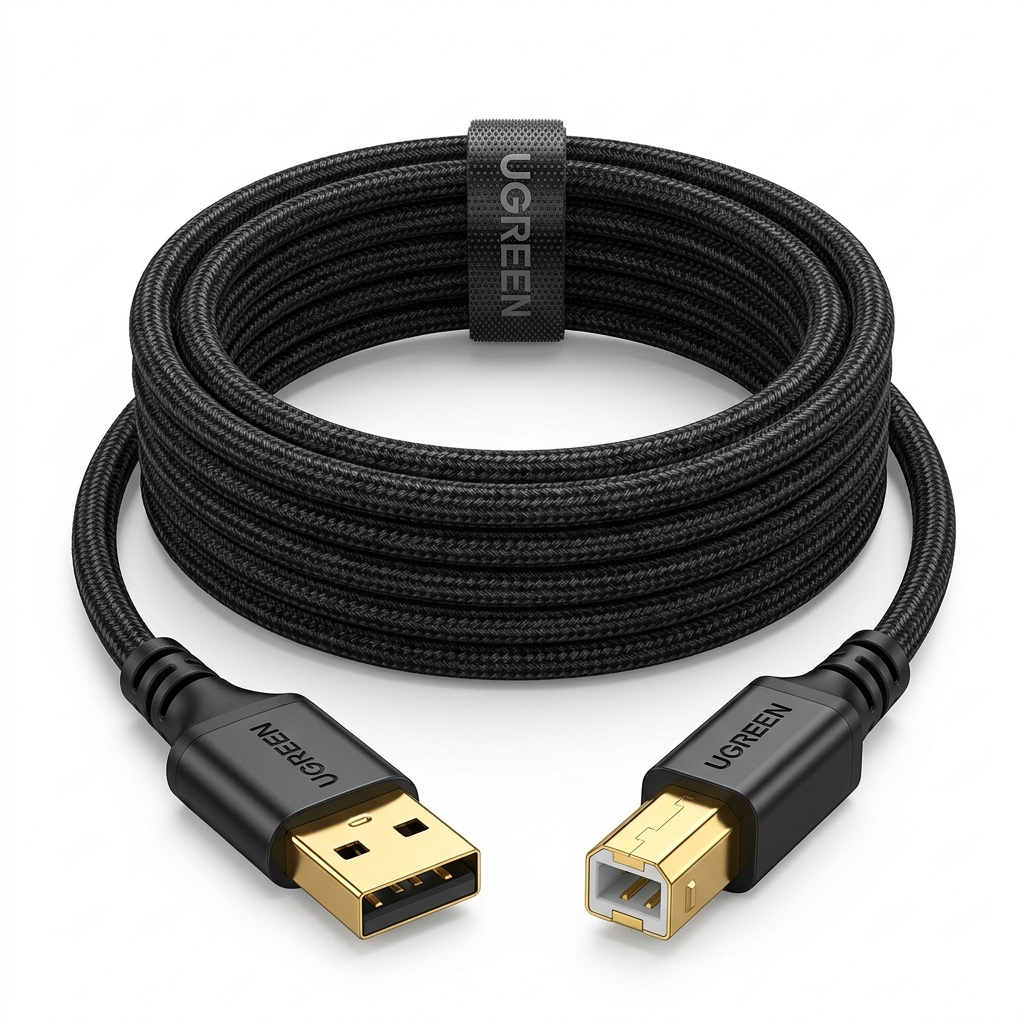 UGREEN USB 2.0 AM to BM Printer Cable 1.5m